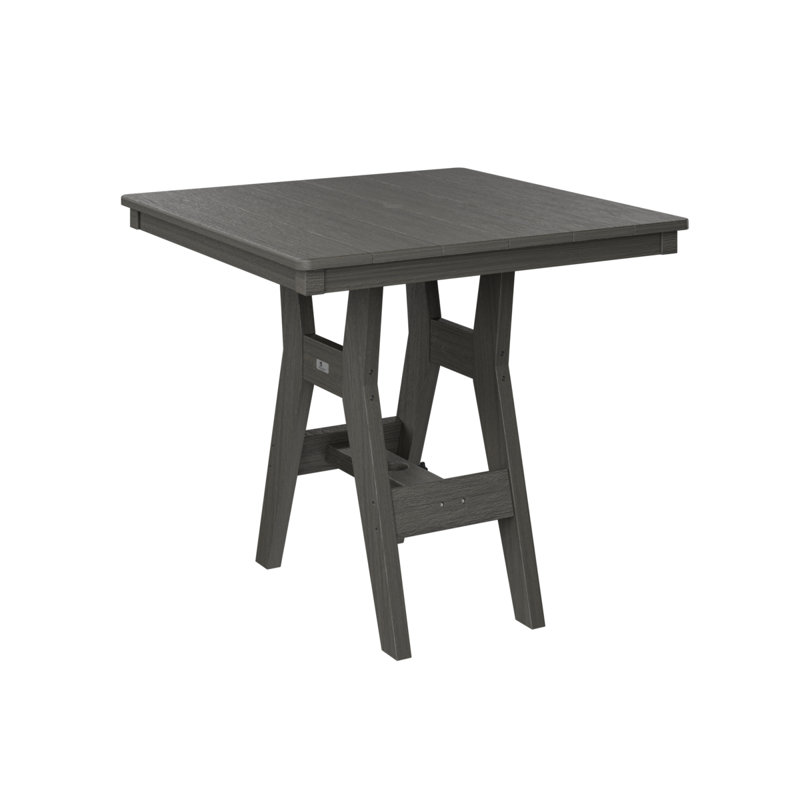Harbor Outdoor Square Table, Coastal Gray