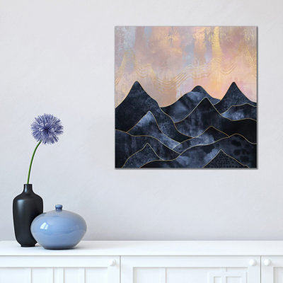 Impression d’art graphique, "mountainscape I" par Elisabeth Fredriksson