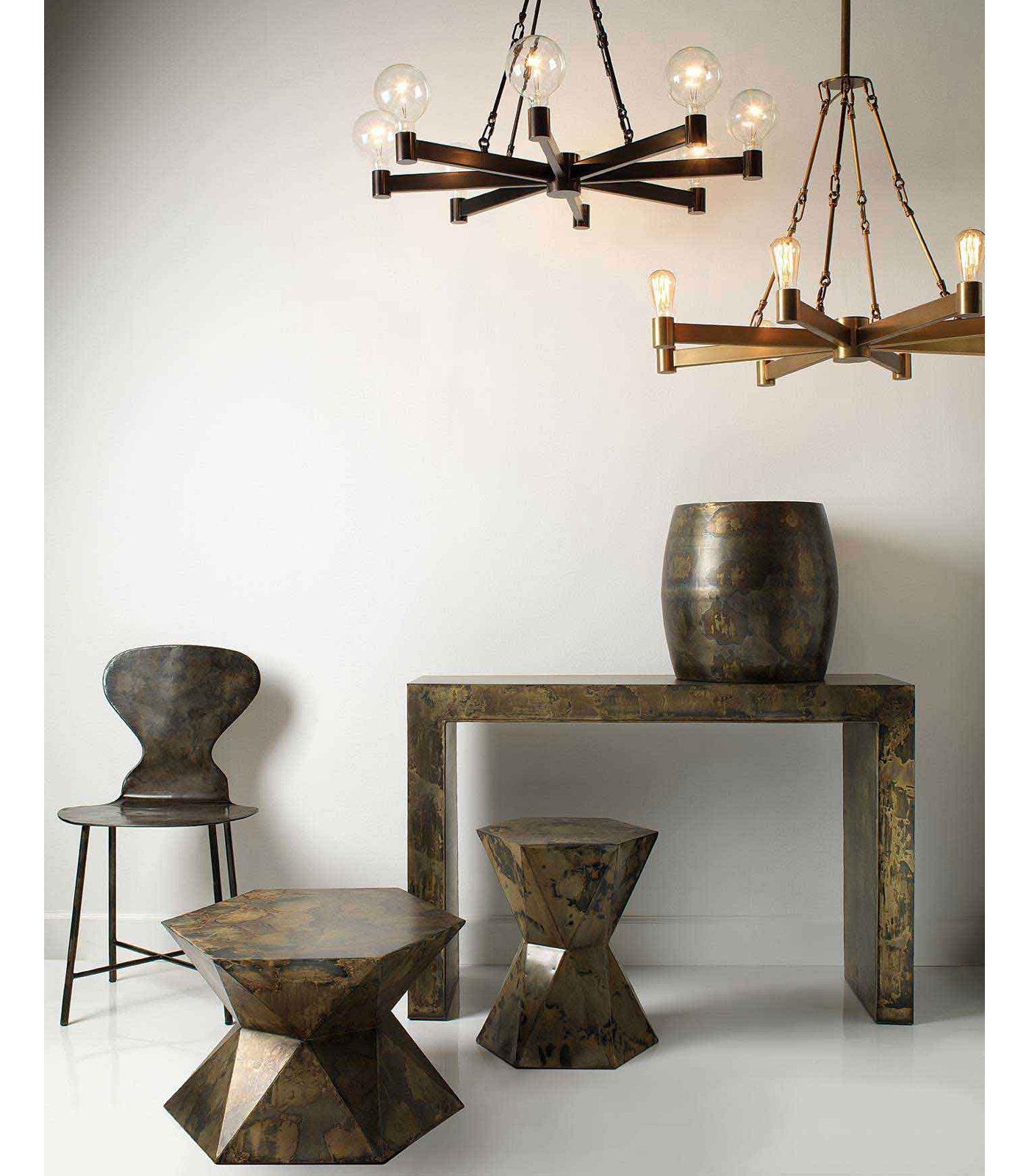 Trezza Iron End Table