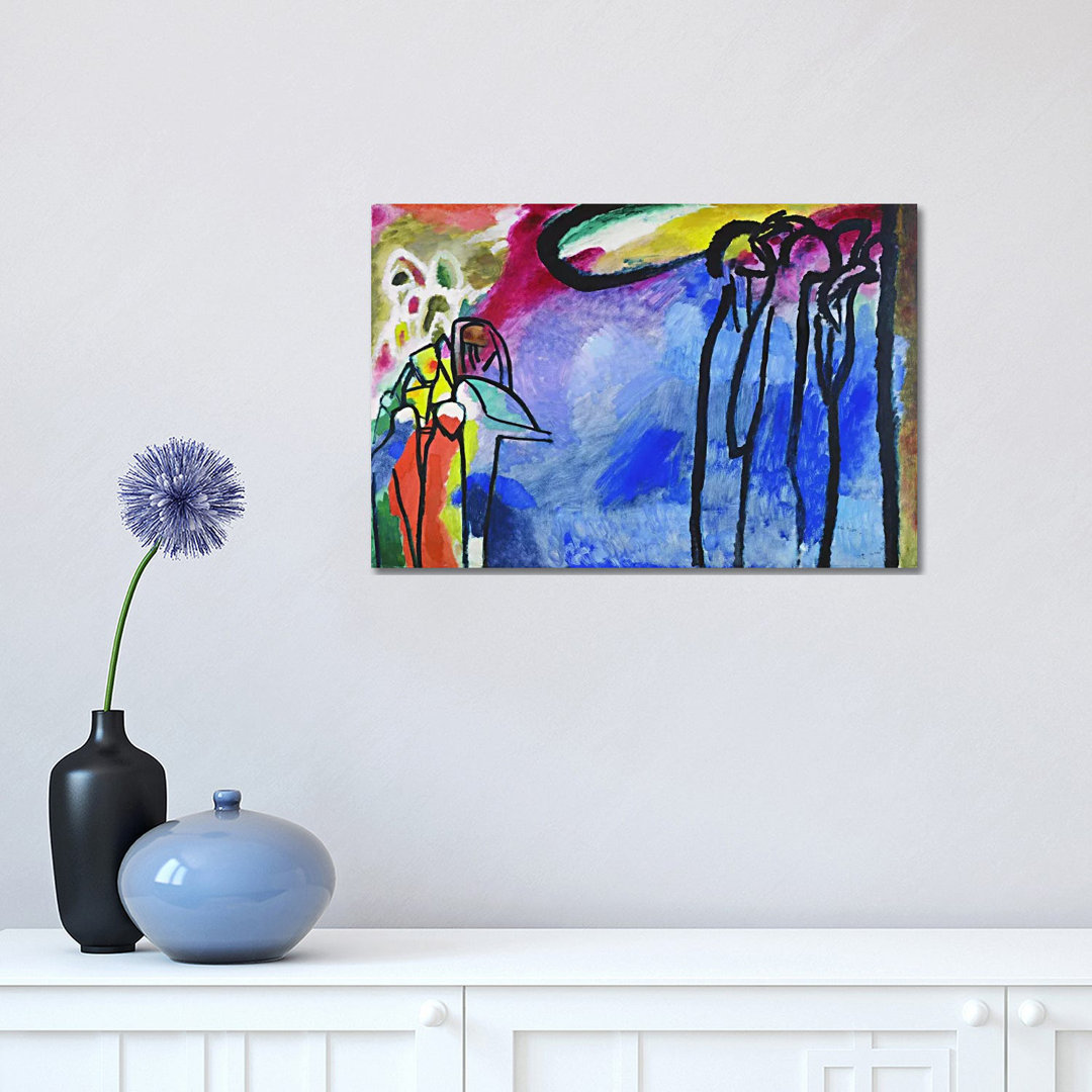 Improvisation 19 by Wassily Kandinsky - Wrapped Canvas Painting