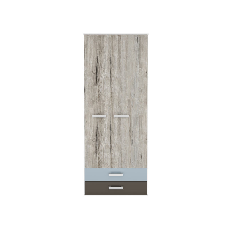 Cothran 2 Door Manufactured Wood Wardrobe