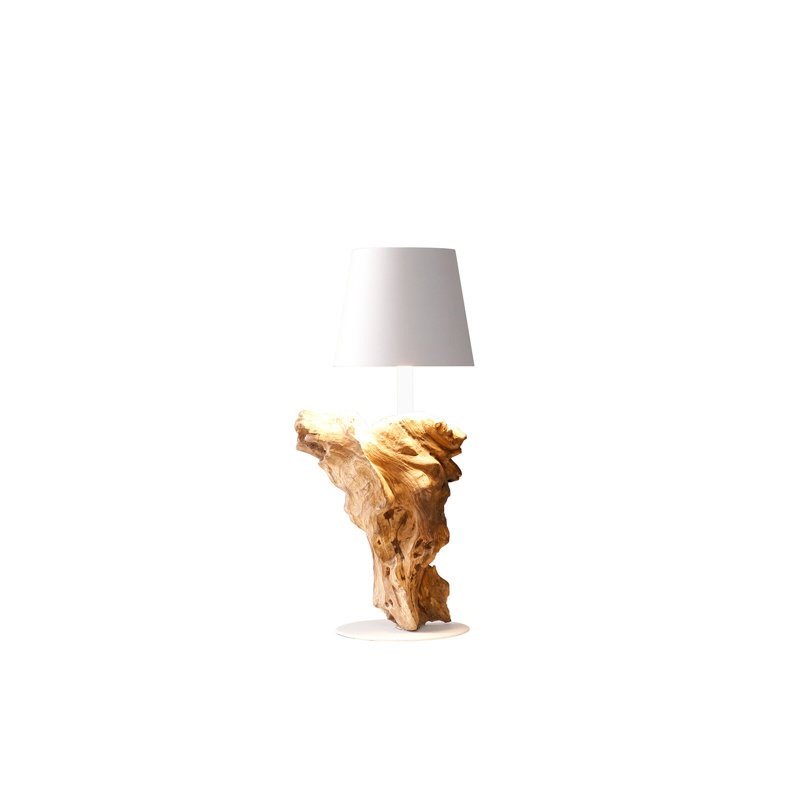 Hartste 29cm Brown Standard Table Lamp, White