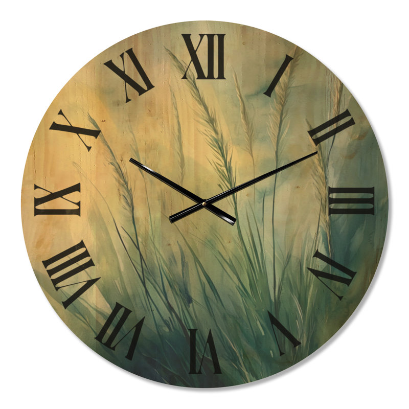 Solid Wood Analogue Wall Clock, Large