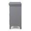 Pheby 3 tiroirs gris avec prise USB 26 po W Table de chevet