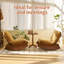 Chaise berçante confortable, fauteuil oscillant rembourré de haute qualité, structure en bois massif, parfaite pour une chaise d'appoint-2077234677