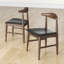 Chaise d'appoint Balko en noir / brun