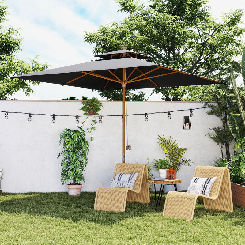 Market Parasol, Black