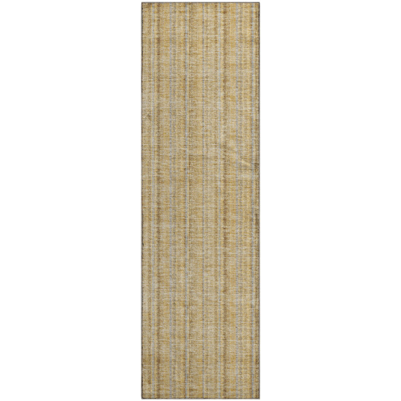 Premium Machine Washable Prisco Wheat Rug, Runner 2'3" x 7'6"