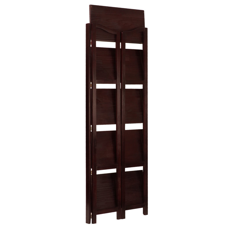Bibliothèque en bois massif H 60 "x l 23" Troy, Espresso