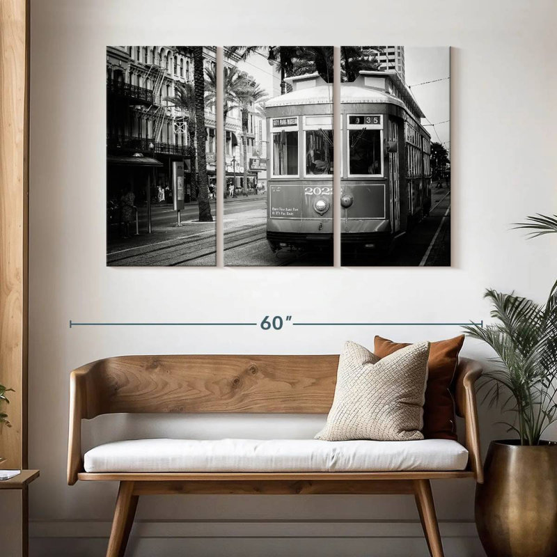 Mehar Black NOLA - Streetcar New Orleans, H 32 po x l 50 po
