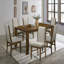 Mobilier de salle à manger moderne en bois capitonné 2 pièces