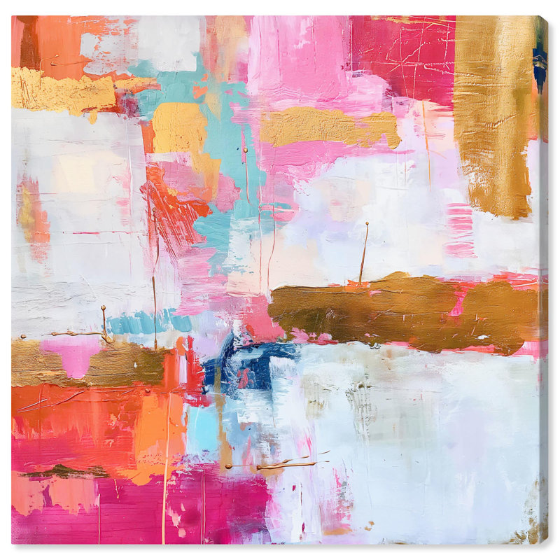 Exuberant Hues II Canvas by Art Remedy, 40" H x 40" W, Wrapped Canvas, Wrapped Canvas