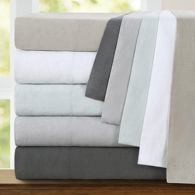 Frazier 100% Linen - Set of 2, Eggshell White