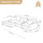 3 Seater Sectional-892125411