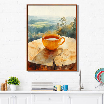 Georgialee Tea Cup The Morning In The Country II - Coffee, art mural