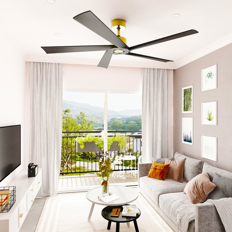 5 - Blade Propeller Ceiling Fan With Remote Control