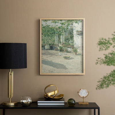 Vintage Floral Print CLVII Framed Print - Solid Wood
