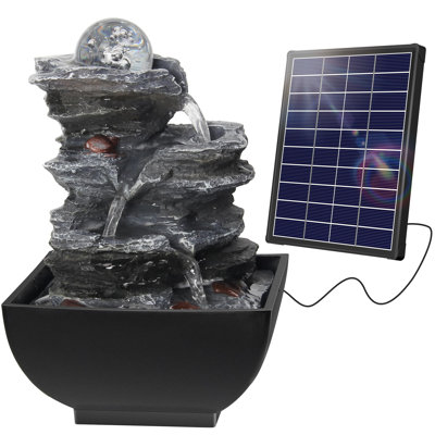 Solar Mini Waterfall Fountain