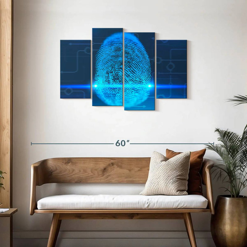 Keiri Digital Fingerprint, 27" H x 43" W