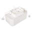 Meuble-lavabo blanc compact avec lavabo et rangement en céramique