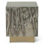 Odessa 20" Side Table In Desert Patina With Brass Base