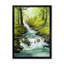 «Spring River Fall In Green Forest», œuvre d'art traditionnelle sur toile-205652209-205652210