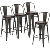 Burney Counter Stool with Metal Frame