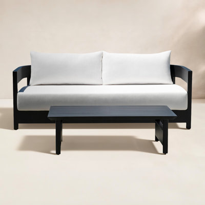 Everlee Outdoor Sofa And Coffee Table Set