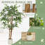  120cm Artificial Ficus Tree, Faux Plant for Home Decor-122711497