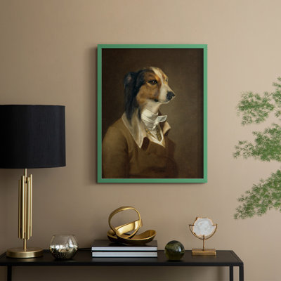 Reproduction encadrée Sir Hound - bois massif
