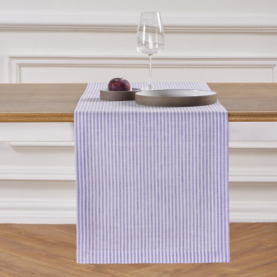 Narrow Stripe - 100% Pure Linen  Table Runner