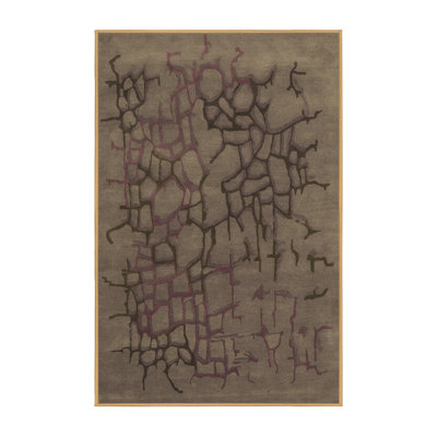 Washable Abstract Indoor Rug