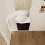 Meuble-lavabo de 16 po avec portes et lavabo à fermeture douce pour petits espaces | Idée de cadeau