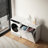 Chesson Spacious Laundry Basket Cabinet With Dividers - Separate Easily White Two Sections 2 Removable Liner Bags Keep Clothes Organized Materials