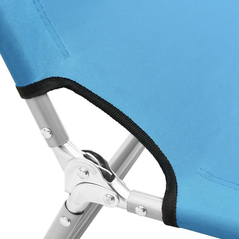Ambridge 189cm Long Reclining Single Chaise, Turquoise/Blue