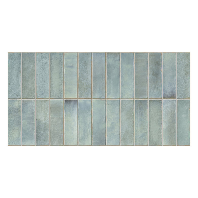 Spanish Artis 12 in. x 24 in. Glazed Porcelain Wall Tile (5 PCS, 10.76 Sq. Ft./Case), Teal