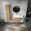 Meuble-lavabo mural 36 po avec lavabo et armoire latérale 36 po offrant beaucoup de rangement et un design élégant