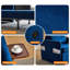 Canapé-lit pour adulte, canapé-lit convertible 3-en-1, table-plateau pliante pratique avec ports de chargement USB et Type-C pour le salon