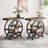 25.59" W 3-Tier Manufactured Wood End Table
