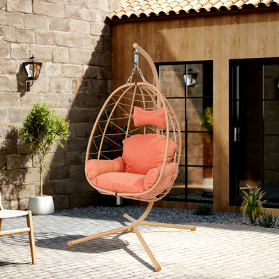 Fauteuil à œufs en métal avec hamac Comfort