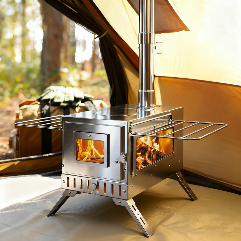 31cm x 40cm Oval Stainless Steel Fire Pit Stand