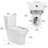 1.1/1.6 GPF Elongated Comfort Height Floor Mounted One-Piece Toilet