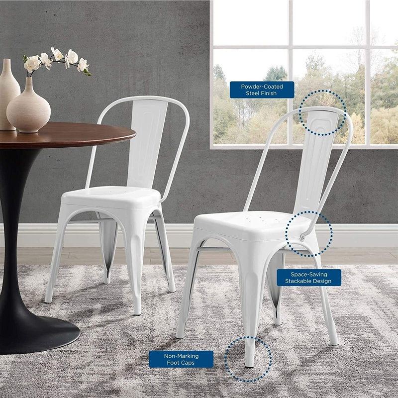 Chaise d'appoint Sutliff, Blanc