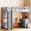 Lit mezzanine 5 tiroirs avec bureau Haddy par Harriet Bee-914298995-914298993