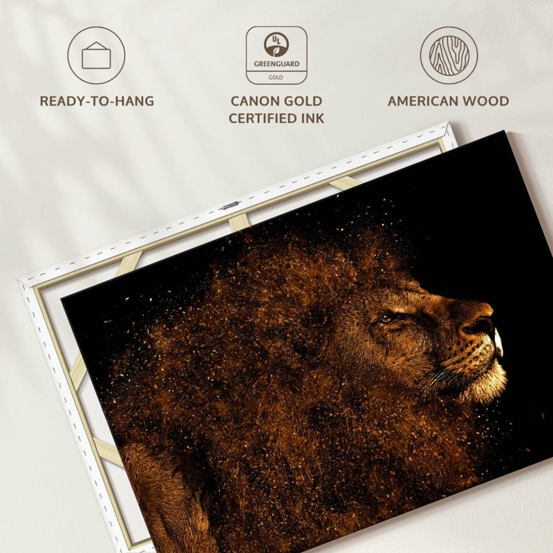 Brampt Marvelous Lion Head, 30" H x 45" W