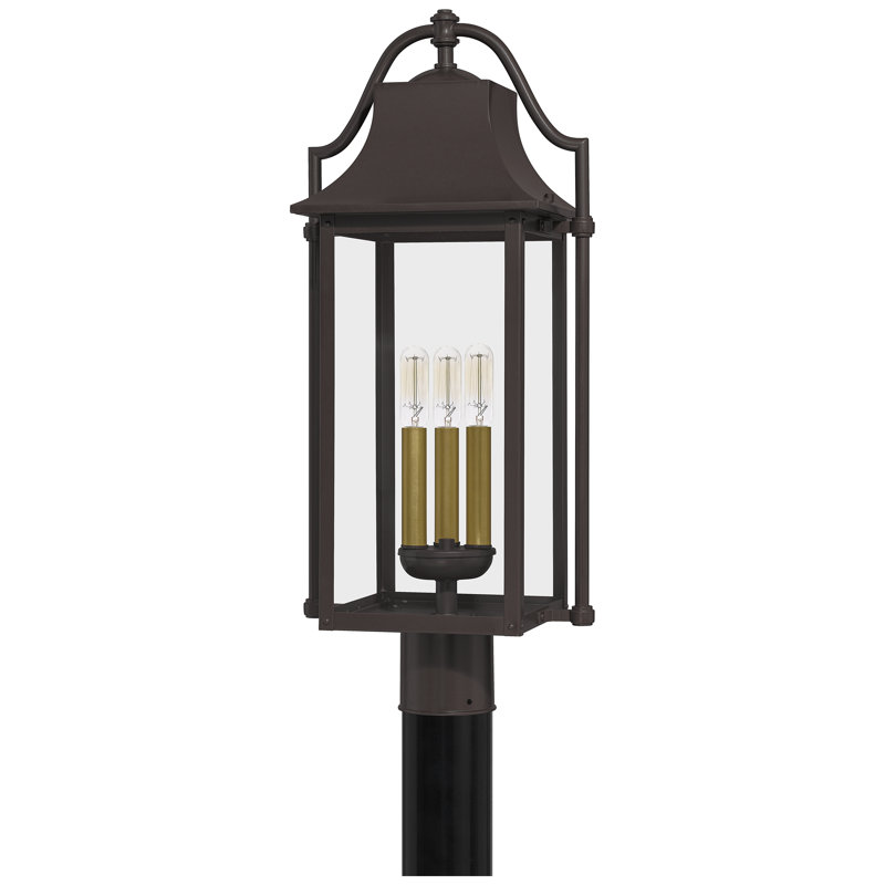 Tête de lanterne filaire 1 lumière 24,25 po Mercurio Western bronze