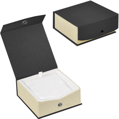 Square Linen Textured Look Gift Box W / Snap Closure, Ear Nec A146B54752D745FC93699D206B1BC683
