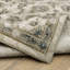 Tapis beige / bleu / gris à motif floral Nidia-1327276896