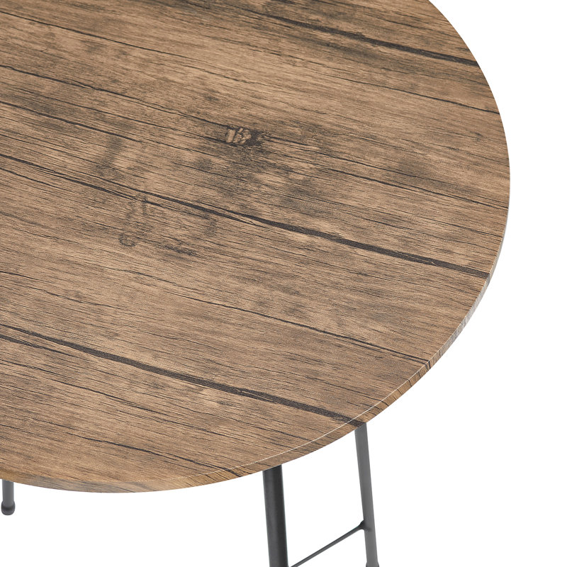 Fenwick 2 - Person Counter Height Dining Table Set Bar Table Set 3-Piece Round Bistro Set, Coffee