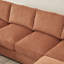 Canapé modulaire polyvalent en forme de U avec repose-pieds mobile et rangement pour accoudoirs, pour les espaces de vie modernes-304486992